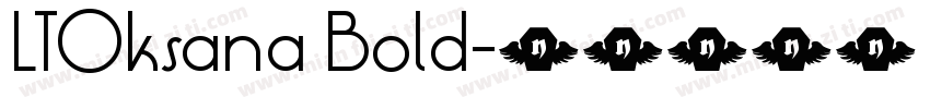 LTOksana Bold字体转换